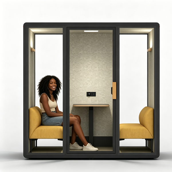 Confidential Prefab Soundproof Room Office Enclosure Pods For Interview