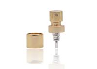 Cuir embouti sur la pompe FEA15mm, pompe en aluminium de jet de bouteille de parfum de pulvérisateur d'or