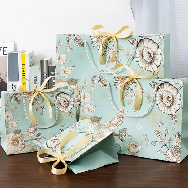 Custom Eco Paper Shopping Packaging Gift Bag Printed With Your Own Logo