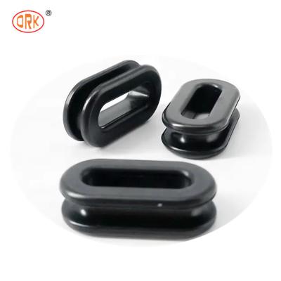 Grometas redondas de borracha NBR com boa resistência UV e alongamento de 300% UL157 CP65 aprovado