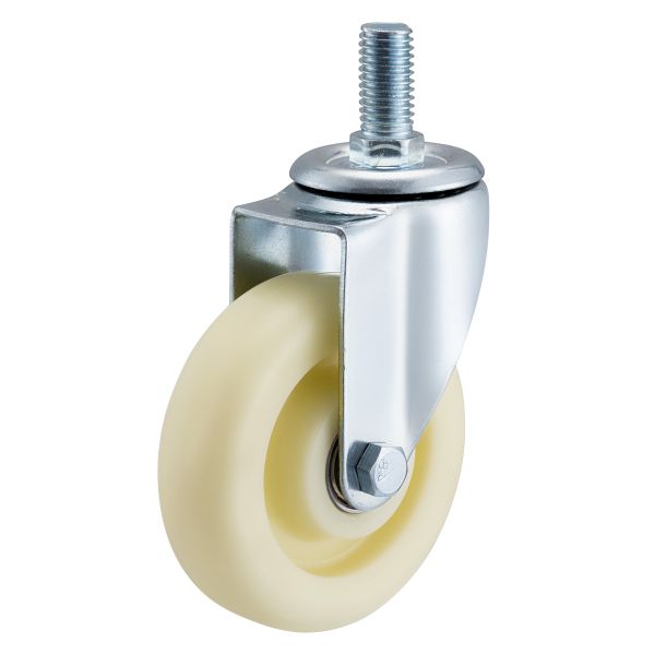 3‑5 Inch Polypropylene Swivel Caster Wheel with Double Ball Bearing for Trolleys and Industrial Equipment