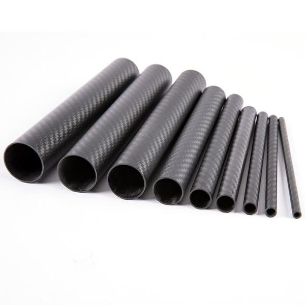 Custom Carbon Fiber Round Tubes For Aerospace ,  Automotive And Sporting Goods