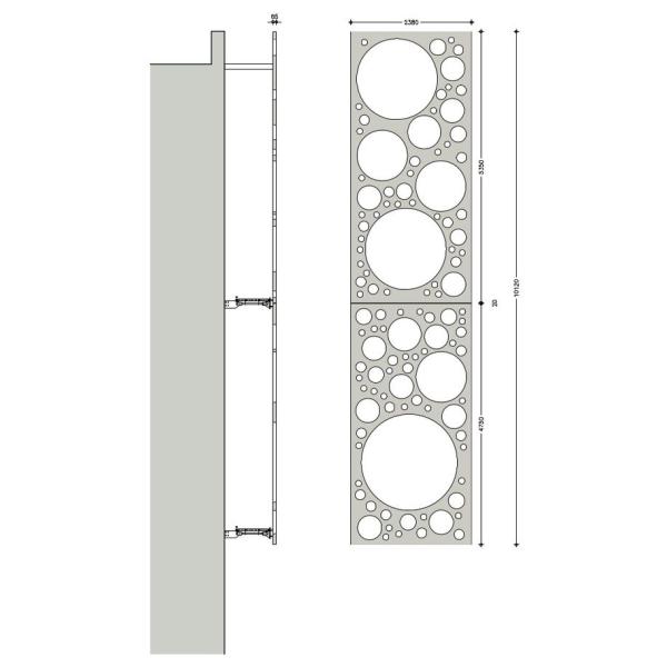 Декоративные алюминиевые черные панели ограждения 3ft / 4ft / 6ft высоты