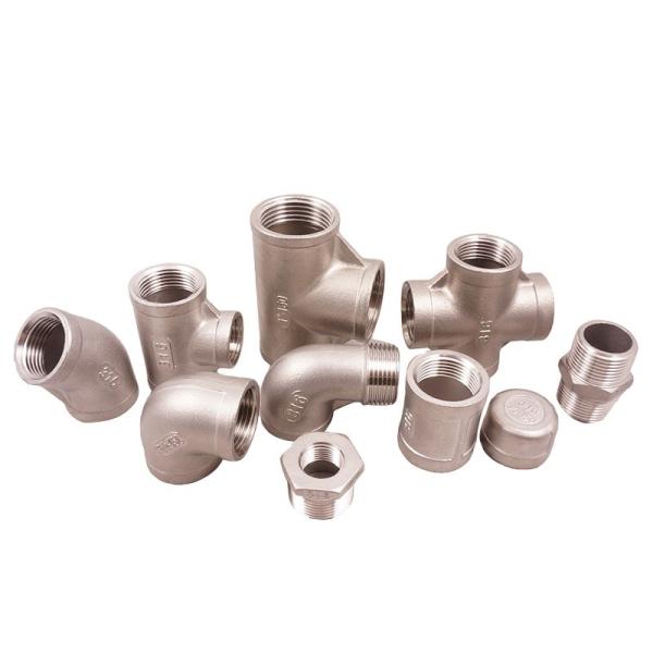 Encaixes de tubulação de aço inoxidável transversais hidráulicos da água dos Ss 304