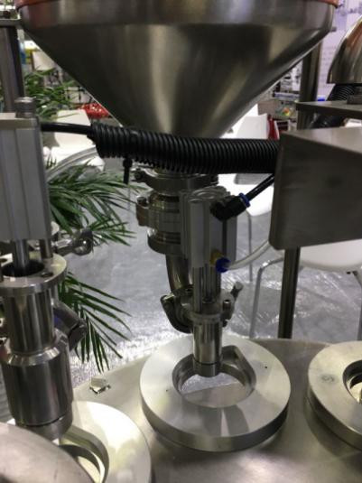 Automatic Viscous Liquid Rotary Cup Filling And Sealing Machine with PLC Control