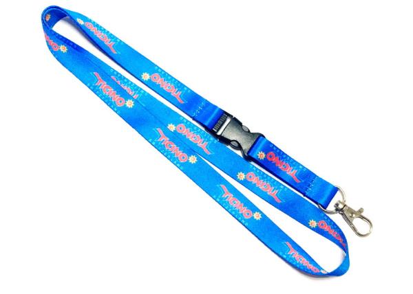 Heat Transfer Color Dye Sublimation Lanyards Custom Printed with Safety Buckle