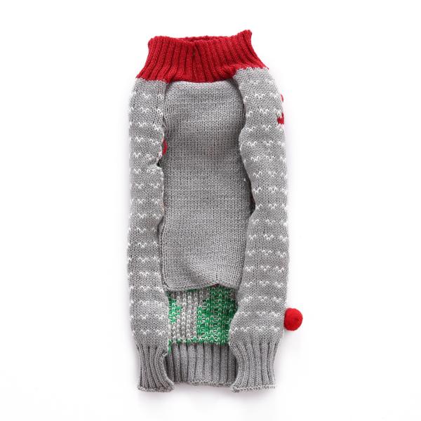 Pet Dog Sweaters Christmas Clothes With Plush Balls Teddy Golden Retriever Doggie Sweater