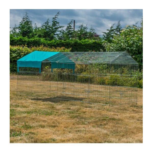 2Lx1Wx1H m Chicken Run Coop/ Animal Run/Chicken House/Pet House/Outdoor Exercise Cage Coop for Hen Poultry Dog Rabbit