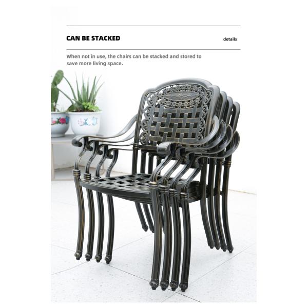 Cast Aluminum Multifunctional BBQ Garden Set Outdoor BBQ Grill Table