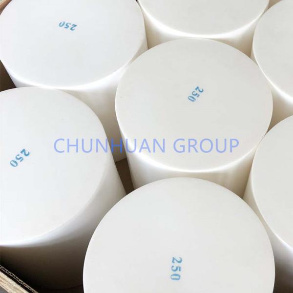 White Color Molded Solid Virgin 55mm PTFE Round Rod