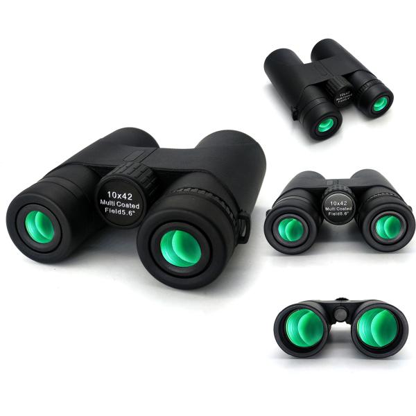 10X42 Binoculars Telescope FMC Lens BAK4 Prism For Hiking Hunting Bords Watching
