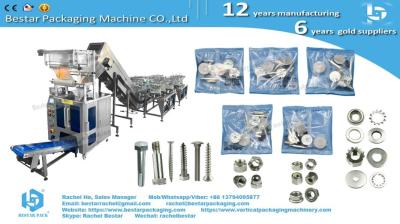 Furniture hardware packing machine with 11pcs counting vibration & TTO printer