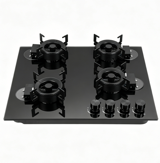 Built In 4 Burners Gas Stove Cooking OEM/ODM Tempered Glass Gas Hob Manufacturer