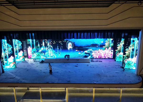 4K LED TV Showroom Display Full Color 2mm Resolution 2m View Distance