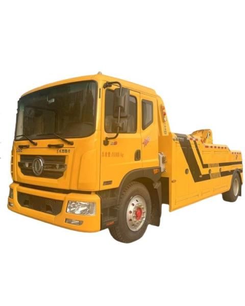FAW JieFang Heavy Duty Tow Truck Wrecker With Trailer Truck Flatbed Platform Wrecker Truck