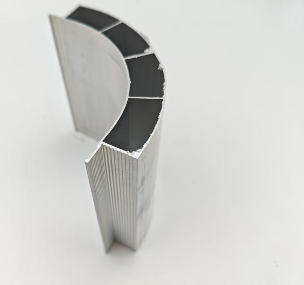 Anodized curved aluminum extruded embedded aluminum alloy arc profile for furniture round cabinets