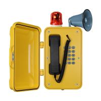 Telefone Industrial Robusto IP67 com Sinalizador e Lâmpada Pisca-pisca