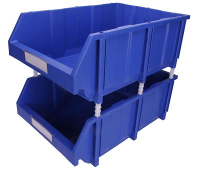 Stackable Warehouse Storage Crates Plastic Shelf Bin Boxes For Part Bins Heavy Duty Industrial Tool Part Storage Bin Stackable Plastic Bins Wall Mounted Warehouse Shelf Screw Bins