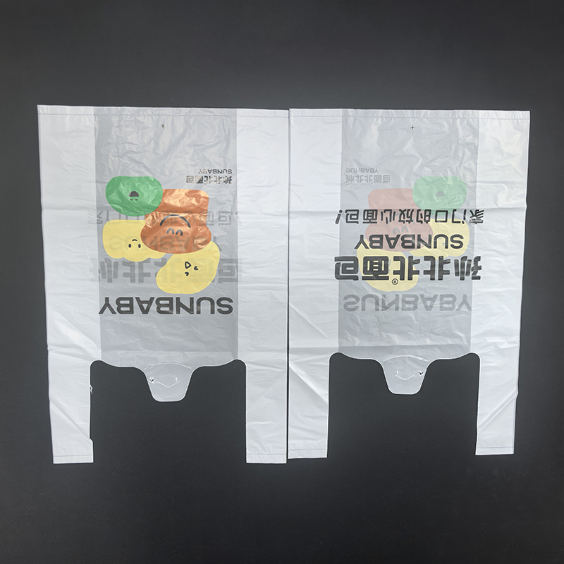 Eco Family Heavy Gusset Biodegradable Shopping Bag 35x55cm PLA PBAT degradable carrier bags