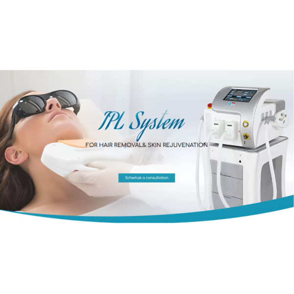 DPL IPL Hair Removal Machine Multi Wavelength Skin Treatment Platform With UK Heraeus Lamp