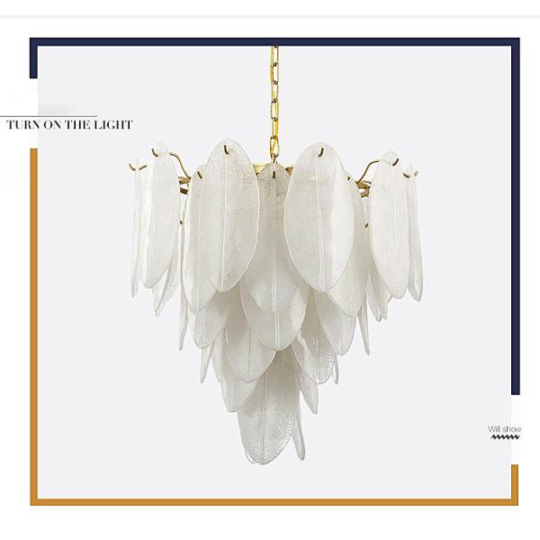 Nordic Modern Luxury Chandelier with Custom Pendant Lights and 3D Printing Pattern