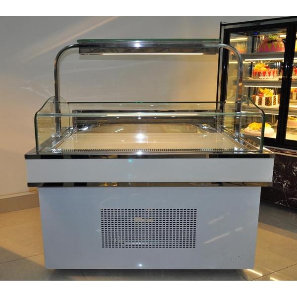 Рефригератед сэндвичем шкаф торта формы квадрата витринного шкафа торта стеклянный