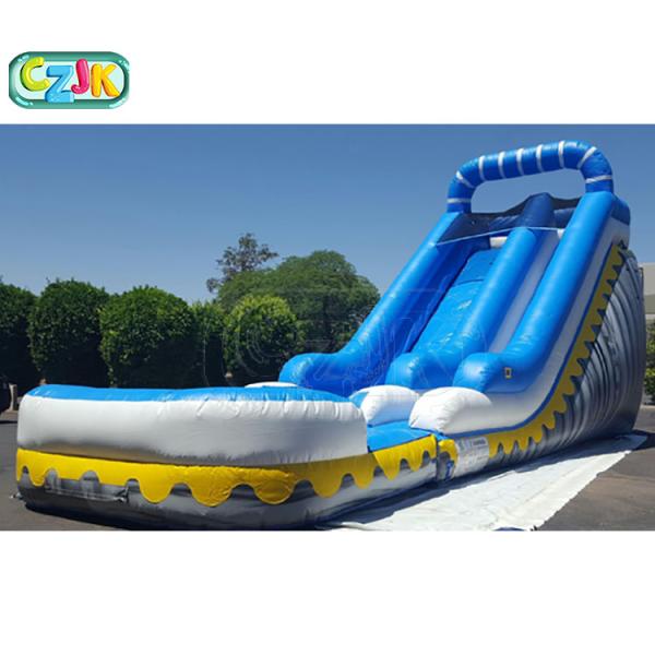 Outdoor Summer Cool Inflatable Water Slide And Pool 9Mx 3M X 5M Easy Installation