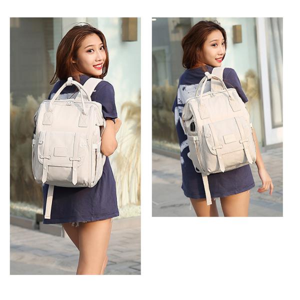 Thermal Insulation Nylon Travel Changing Bag With USB Charging Port 35L