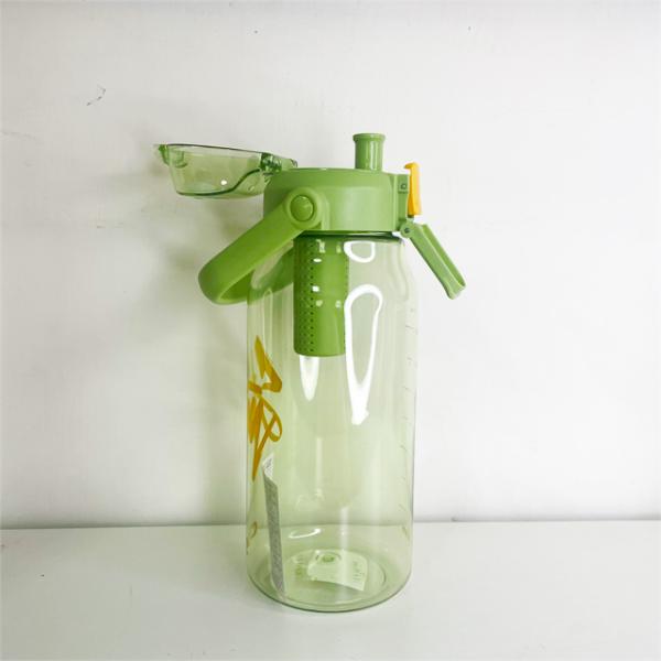 Travel Fruit Infusing Water Bottle 1000ml Tritan Sports Plastic Teabag Infusion Bottle