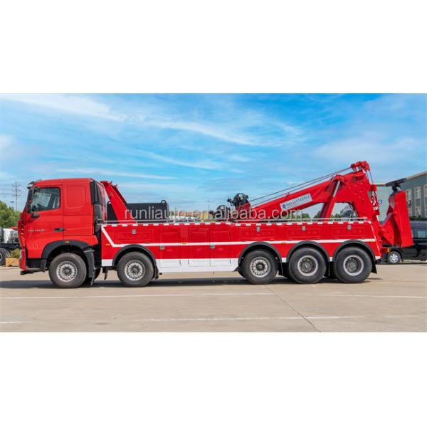 Howo Right Hand Drive Rotator Heavy Duty Wrecker Tow Truck 60 Ton Wrecker Towing Truck