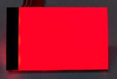 Luz de fundo do ecrã LCD monocromático vermelho