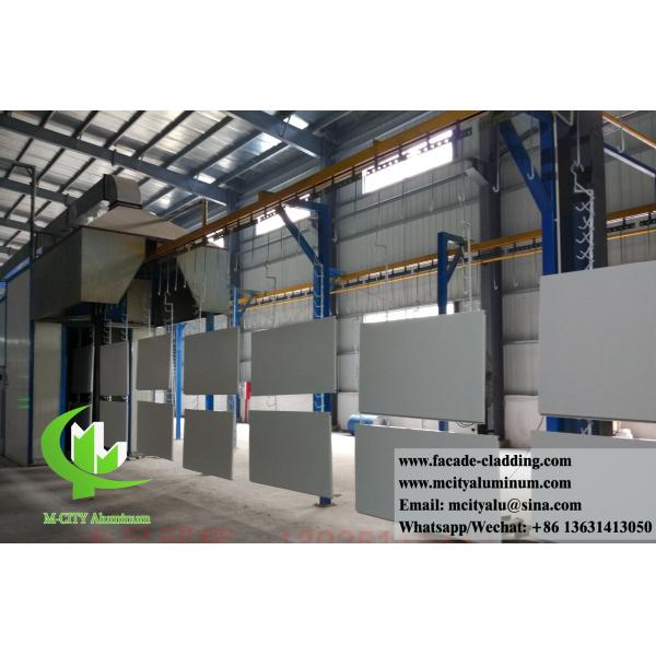 Массивная алюминиевая облицовка Металлические панели для стенной облицовки Фасады ПВДФ покрытие Серый цвет