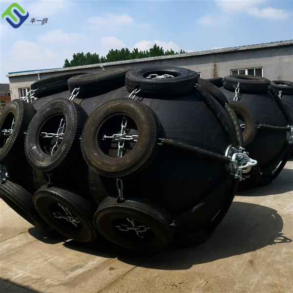 ISO 17357 Mooring Berthing Marine Fender Anti Collision Pneumatic Rubber Fender