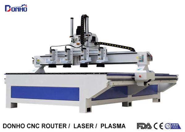 Four Spindles CNC Router Machine / C And C Router Table For Fuiniture Industry