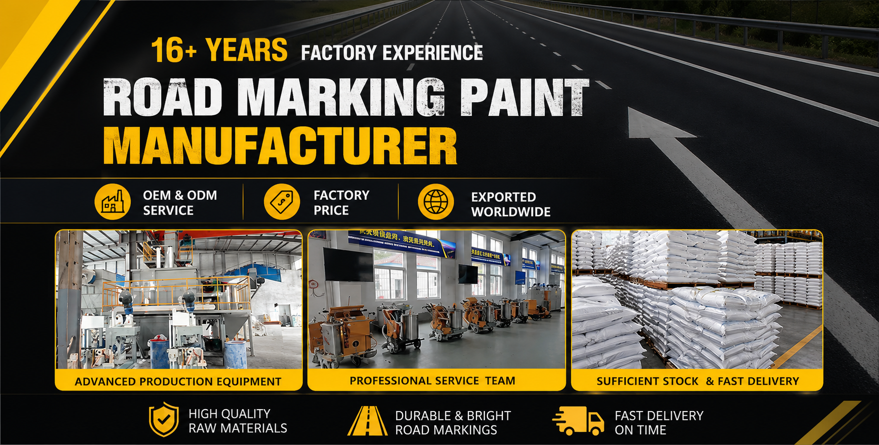 Fast Drying UV Resistant Thermoplastic Road Marking Paint with High Reflectivity for Asphalt Surfaces