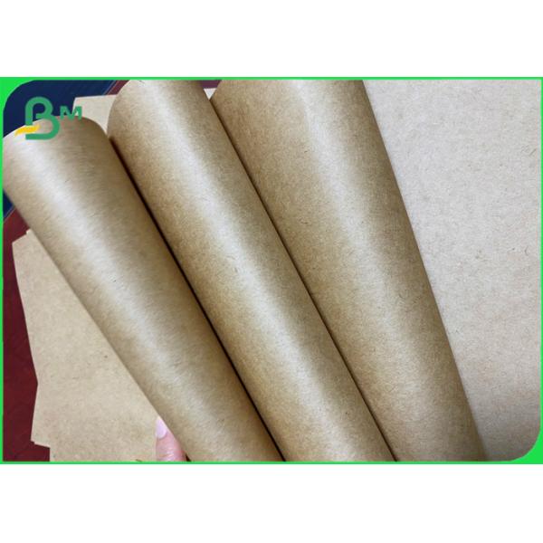70gsm 80gsm 600mm * 270m Pure Kraft Paper Roll For Gift Wrapping Durable