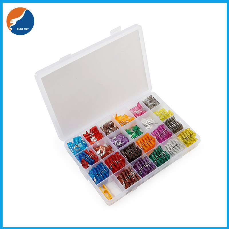 250PCS автомобиля тележки шлюпки стандарта набор ассортимента взрывателя лезвия мини ATN ATY автоматический автомобильный