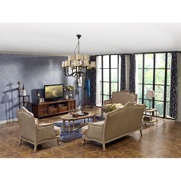 American Style  Living Room TV Cabinet/Luxury Solid Wood TV Cabinet and Coffee Table