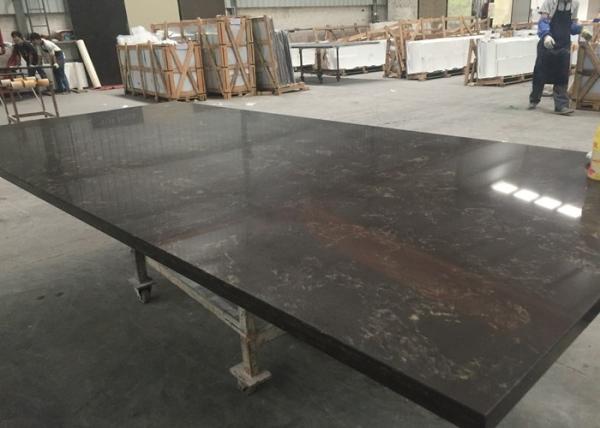 Black Marble Looking Quartz Slab Countertops Wall Backsplash 108 X 28 Size