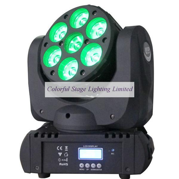 Best selling 7x12W OSRAM RGBW 4in1 MINI LED Moving Head Beam