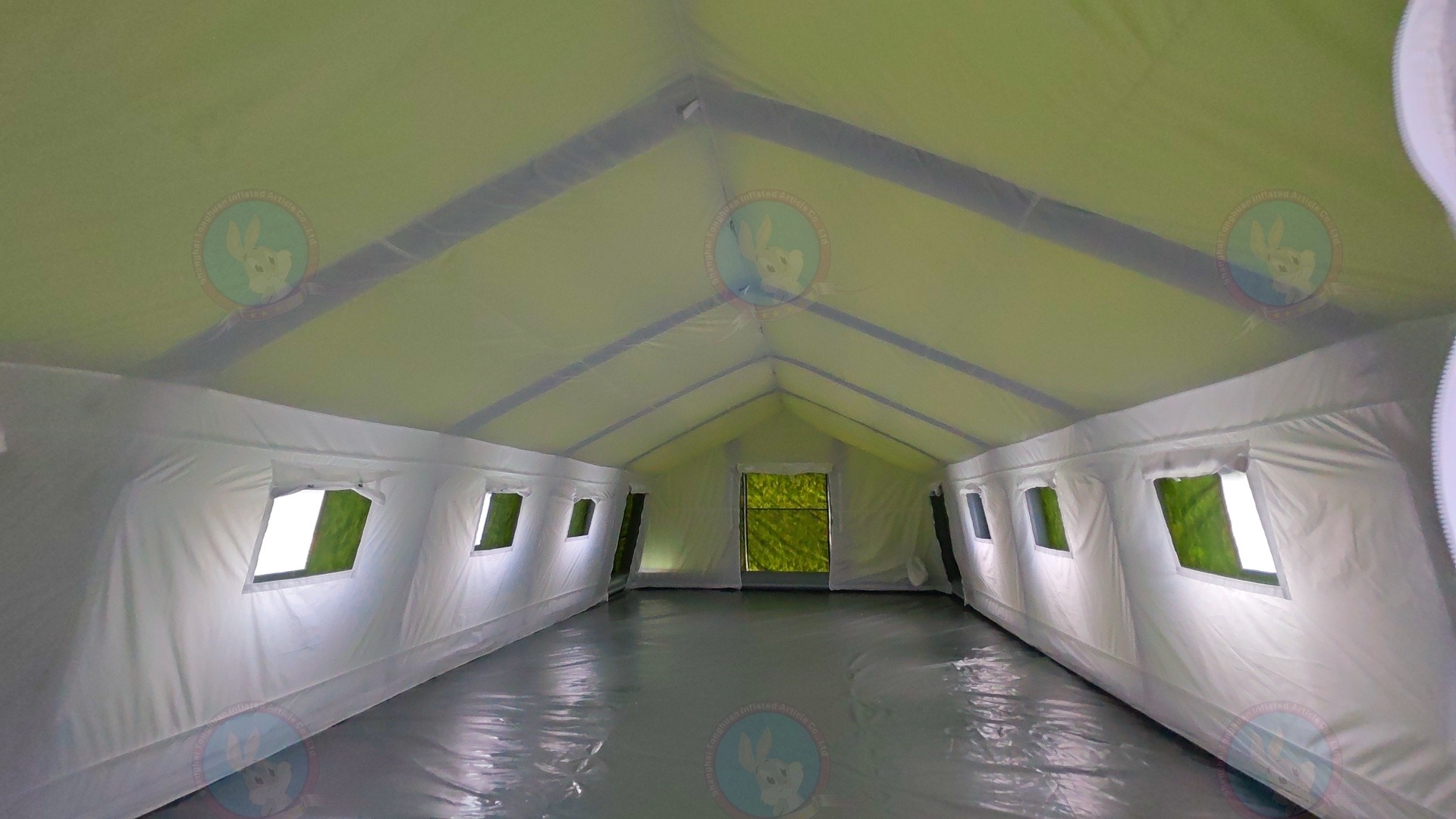 China Factory Custom Inflatable Outdoor Tent Great Value Large Medical Shelter Warehouse Tent Event Camouflage Emergency Use