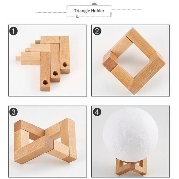 Smart Wi-Fi RGBCW Moon Lamp