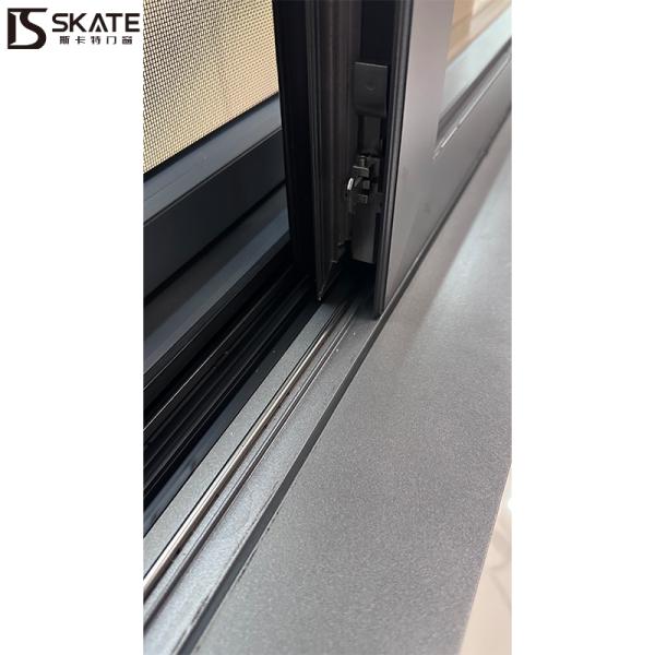 20 ans et plus de fabrication de fenêtres en gros de fenêtres coulissantes en aluminium avec finition de peinture électroplaquée