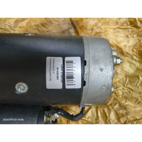 For Linde Forklift Starter Motor 0312221801