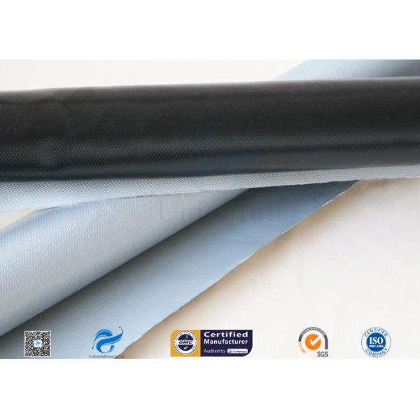 Bright Black Silicone Coated Fiberglass Cloth 0.5mm Electrical Insulation Cover