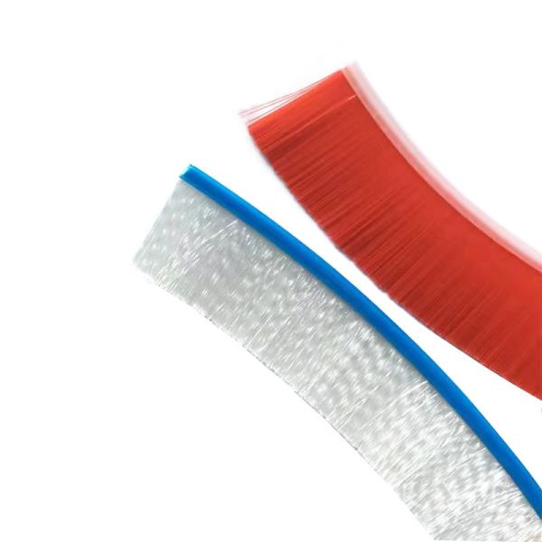 Nylon Bristles Metal Back Strip Brush With Galvanized Steel Backing
