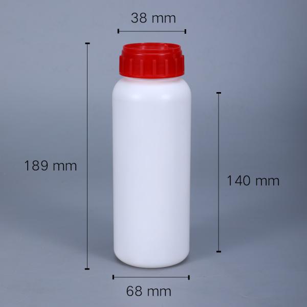 Productos químicos especializados 500 ml HDPE COEX EVOH botella redonda para la eficiencia de los pesticidas