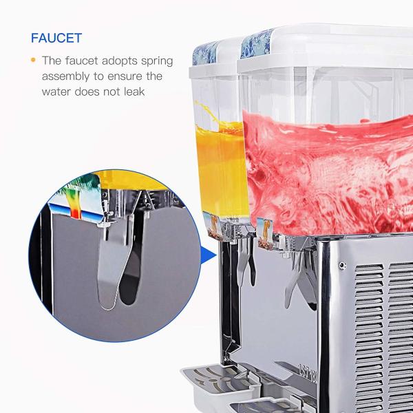 Двойные баки 18 l коммерчески холодный электрический разливочный автомат/холодный распределитель напитка