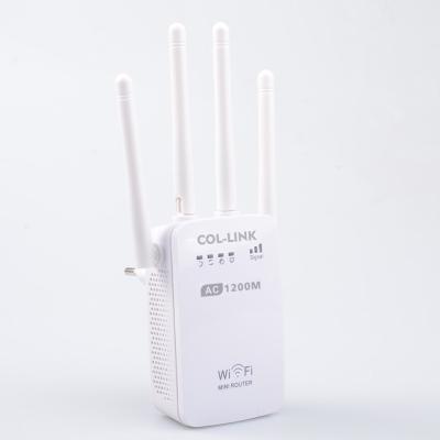 2.4G 5G 1200Mbps Dual band Wifi Wireless Router with Convenient wall plug COL-AC05