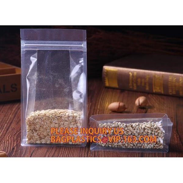 printable plastic k bag for candy snack food package, side seal pp plastic zip lock bag die cut hole, pp bag